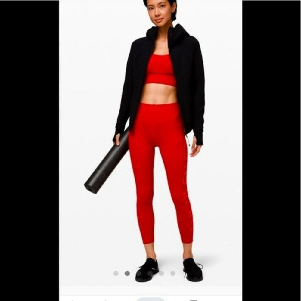 Lululemon Wunder High Rise tight 25" Lunar NewYear - Limited Edition - Size 8